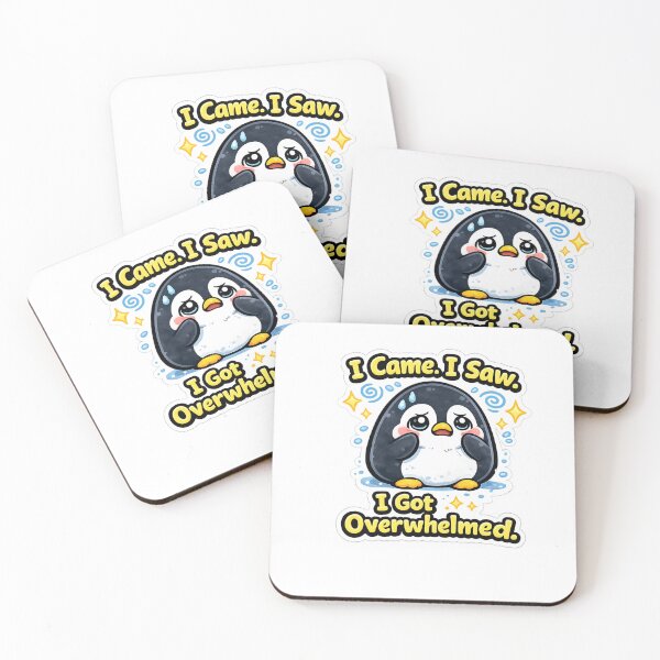 Item preview, I Came. I Saw. I Got Overwhelmed. | Funny Relatable Sticker designed and sold by Jyotisima8929.