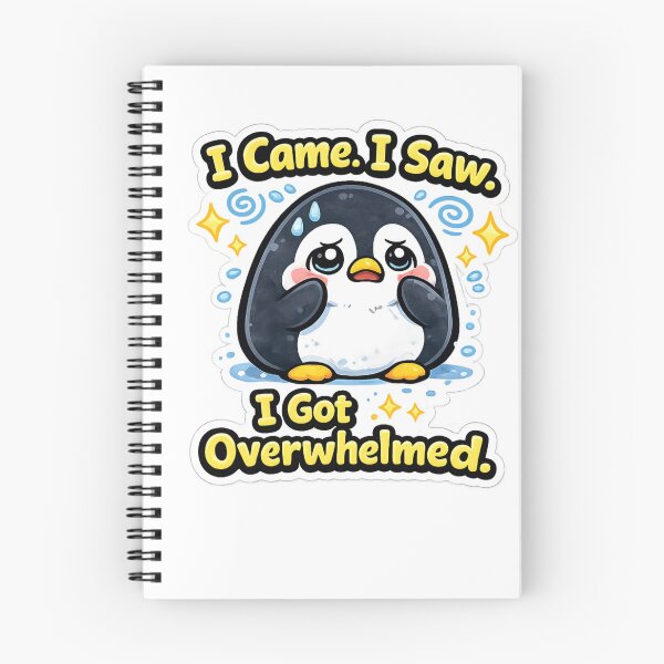 Item preview, I Came. I Saw. I Got Overwhelmed. | Funny Relatable Sticker designed and sold by Jyotisima8929.