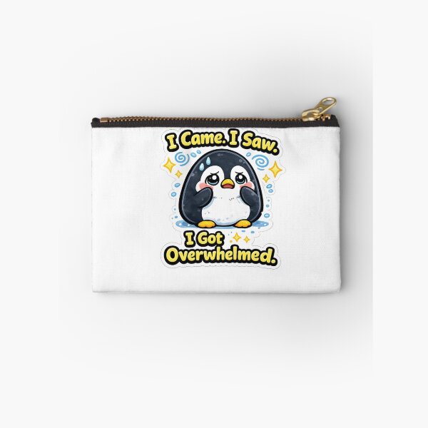 Item preview, I Came. I Saw. I Got Overwhelmed. | Funny Relatable Sticker designed and sold by Jyotisima8929.