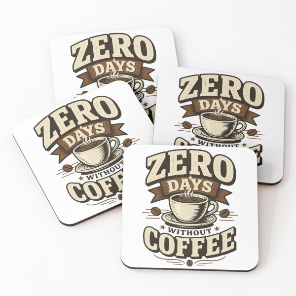 Item preview, Zero Days Without Coffee Funny Coffee Lover Shirt designed and sold by kaream1308.