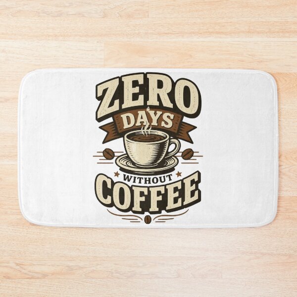 Item preview, Zero Days Without Coffee Funny Coffee Lover Shirt designed and sold by kaream1308.