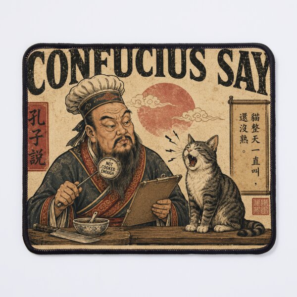 Item preview, Confucius Say: Not Cooked Enough designed and sold by ITSimagination.