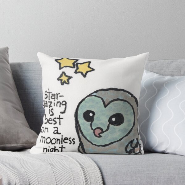 Item preview, Star-gazing owl designed and sold by dosankodebbie's etegami world.