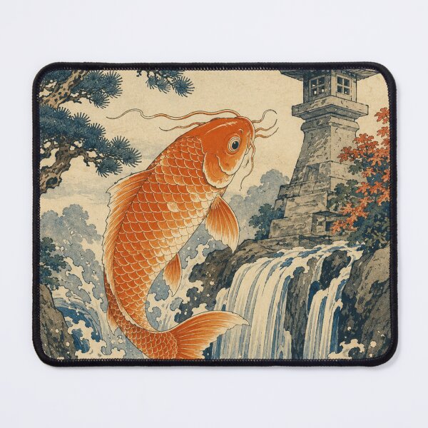 Item preview, Dragon Koi - Vintage Japanese Koi Fish Ukiyo-e Woodblock designed and sold by bapupa.
