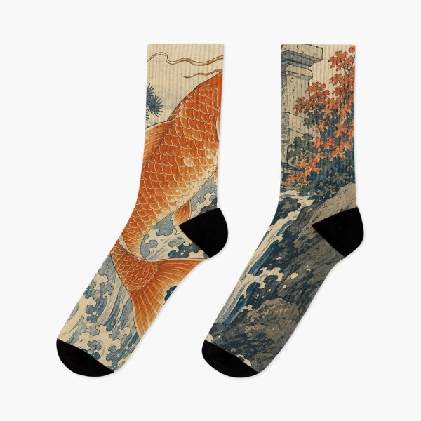 Item preview, Dragon Koi - Vintage Japanese Koi Fish Ukiyo-e Woodblock designed and sold by bapupa.
