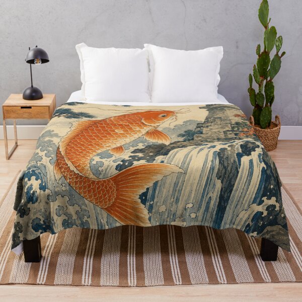 Item preview, Dragon Koi - Vintage Japanese Koi Fish Ukiyo-e Woodblock designed and sold by bapupa.