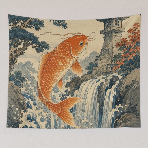 Item preview, Dragon Koi - Vintage Japanese Koi Fish Ukiyo-e Woodblock designed and sold by bapupa.