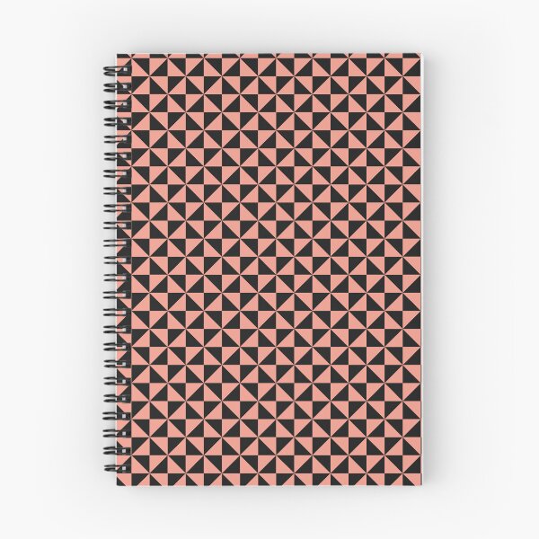 Item preview, Black And Coral Pinwheel Pattern designed and sold by pattern-archive.