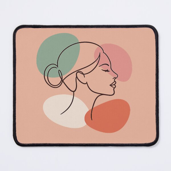 Item preview, Quiet Elegance – Minimalist Line Art Woman Portrait designed and sold by slikar.