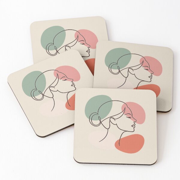 Item preview, Quiet Elegance – Minimalist Line Art Woman Portrait designed and sold by slikar.