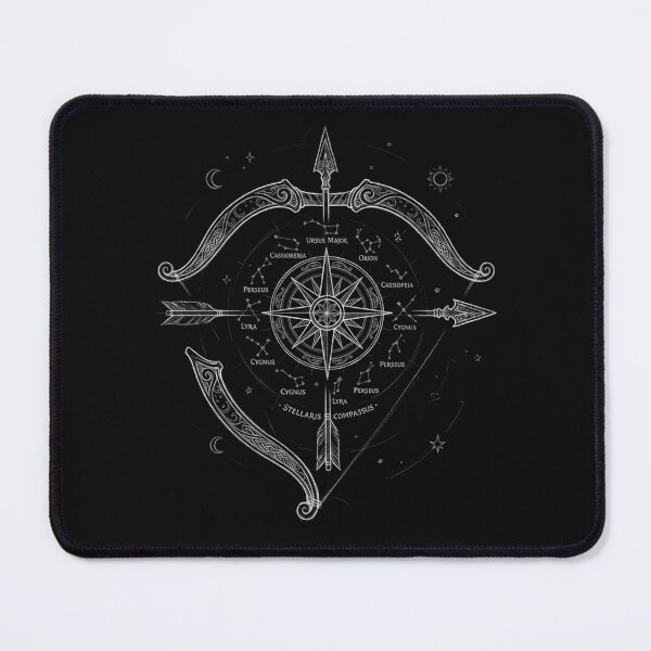 Item preview, Vintry Off Celestial Arrow and Star Compass Sketch designed and sold by VintryOff.