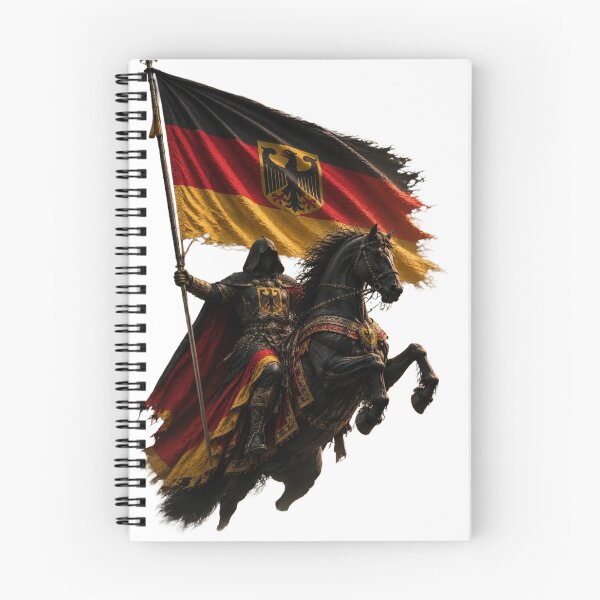 Item preview, Medieval Germany Knight on Black Horse designed and sold by RoyalDeluxGo.