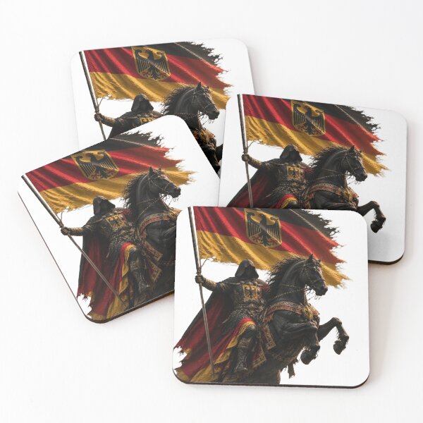Item preview, Medieval Germany Knight on Black Horse designed and sold by RoyalDeluxGo.