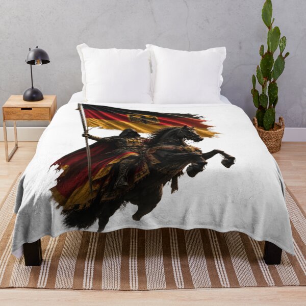Item preview, Medieval Germany Knight on Black Horse designed and sold by RoyalDeluxGo.