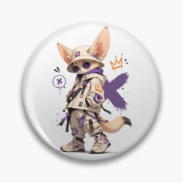Item preview, Cool Fennec Fox Streetwear Kawaii Urban Animal designed and sold by Krincydigitalart.