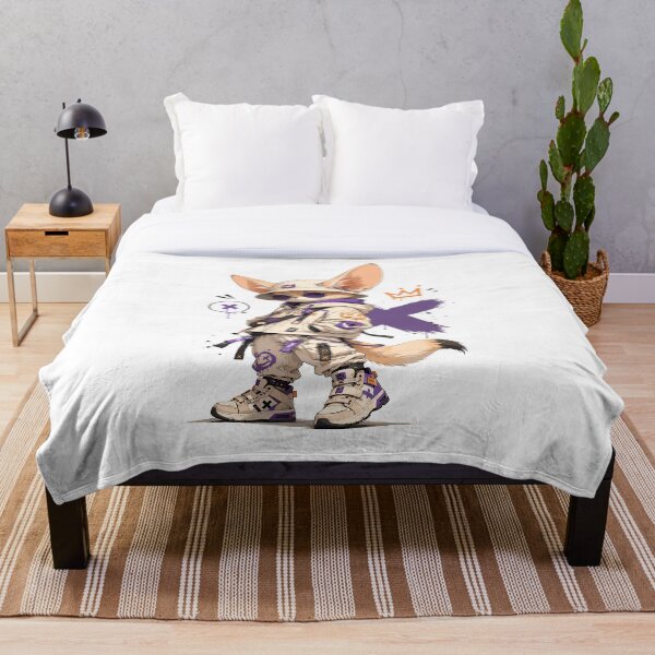 Item preview, Genial zorro del desierto estilo streetwear kawaii animal urbano designed and sold by Krincydigitalart.