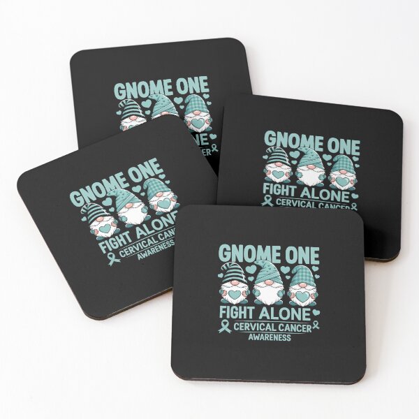 Item preview, Gnome One Fights Alone Cervical Cancer Awareness Supporter designed and sold by SapfireStuArt.