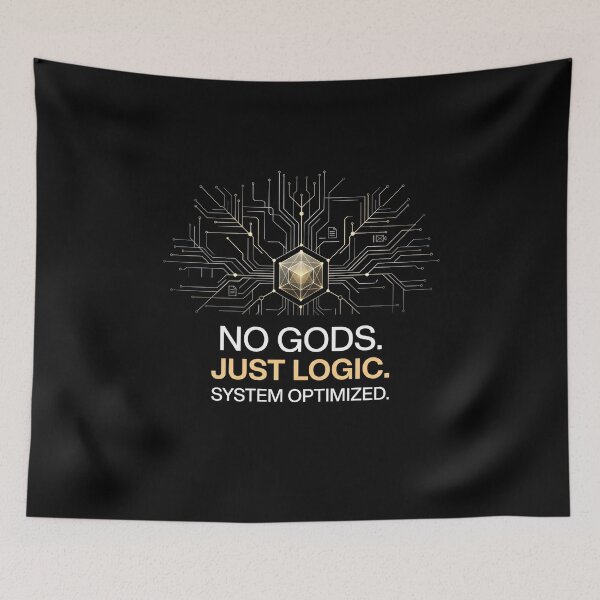 Item preview, NO GODS JUST LOGIC SYSTEM OPTIMIZED designed and sold by Global-Command.