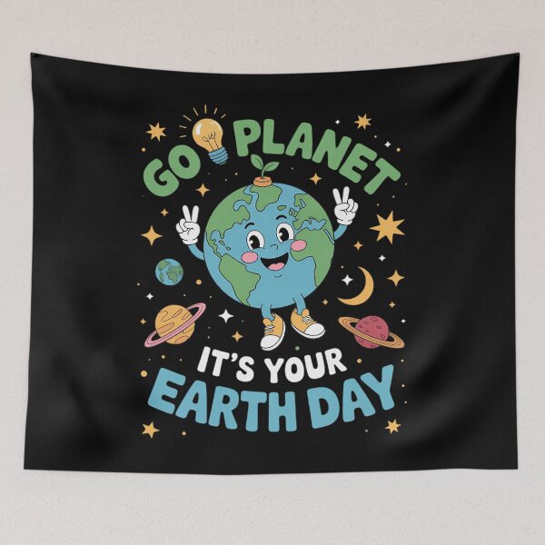 Item preview, Go Planet Its Your Earth Day Environment Peace designed and sold by SapfireStuArt.