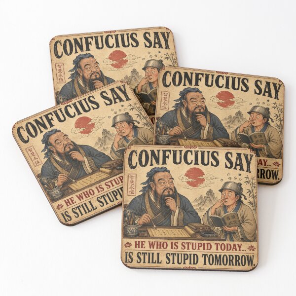 Item preview, Confucius Say: Still Stupid Tomorrow designed and sold by ITSimagination.