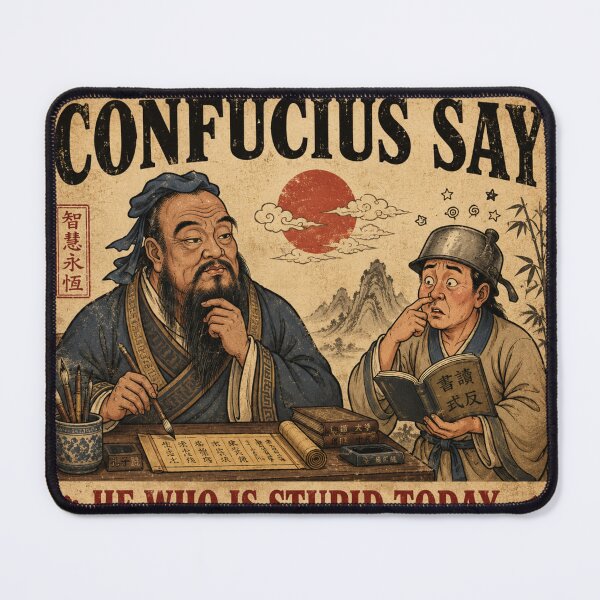 Item preview, Confucius Say: Still Stupid Tomorrow designed and sold by ITSimagination.