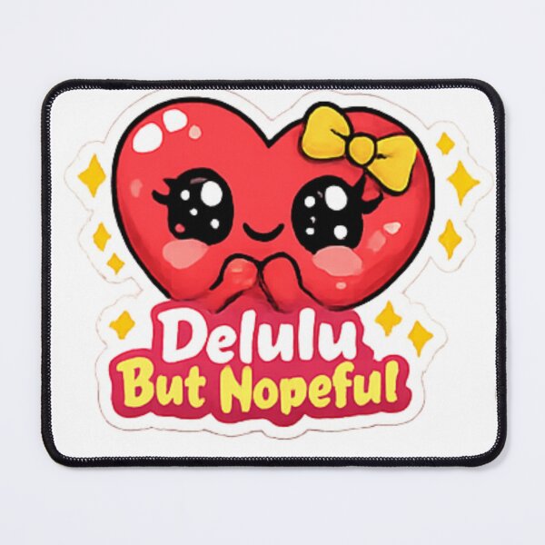 Item preview, Delulu But Nope | Funny Gen Z Meme Sticker designed and sold by Jyotisima8929.