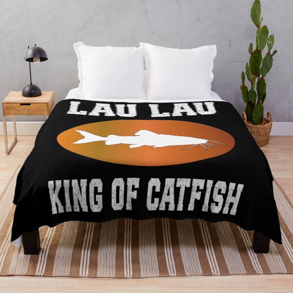 Item preview, Lau Lau King of fishes Graphic | Funny fish Fishing Design designed and sold by Jt41.