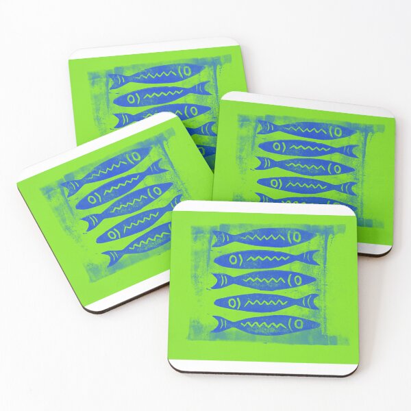 Item preview, Five funky fish designed and sold by SombreroDoodles.