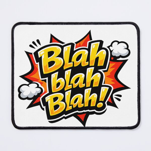 Item preview, Blah Blah Blah Comic Pop Art Graphic designed and sold by thesmilngnature.