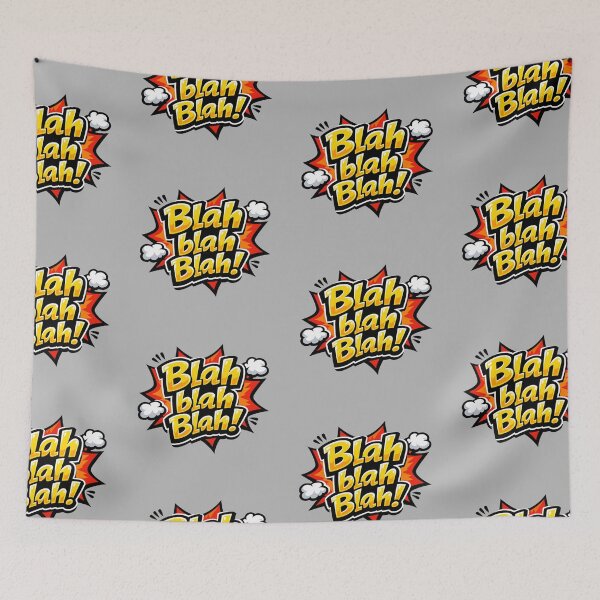 Item preview, Blah Blah Blah Comic Pop Art Graphic designed and sold by thesmilngnature.