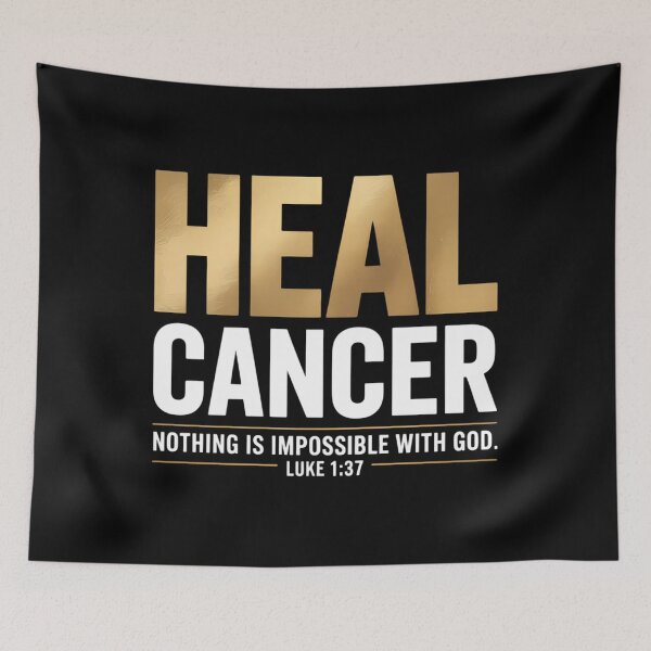 Item preview, He Can Heal Cancer Heal Cancer Childhood Cancer Awareness designed and sold by SapfireStuArt.
