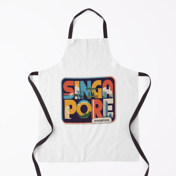 Item preview, Singapore Mid‑Century Pop Postcard Sticker – Bold Retro Travel Art designed and sold by stickercuffs.