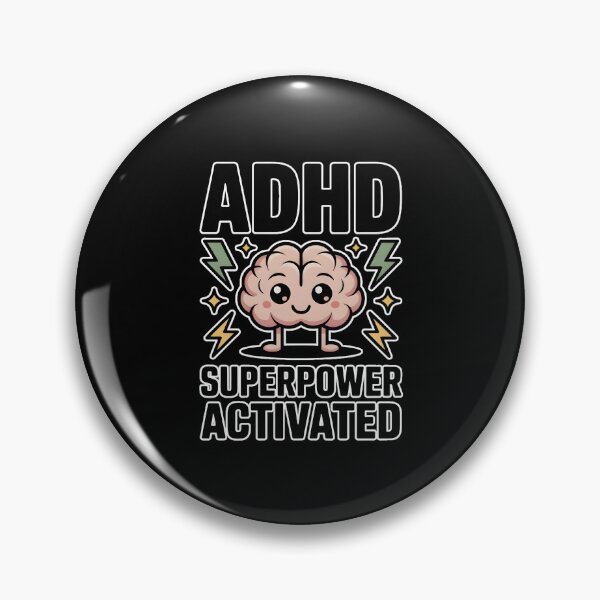 Item preview, ADHD Superpower Activated T-Shirt | Neurodivergent Pride | Cute Brain Lightning ADHD Autism Shirt designed and sold by ImaginedSpace7.