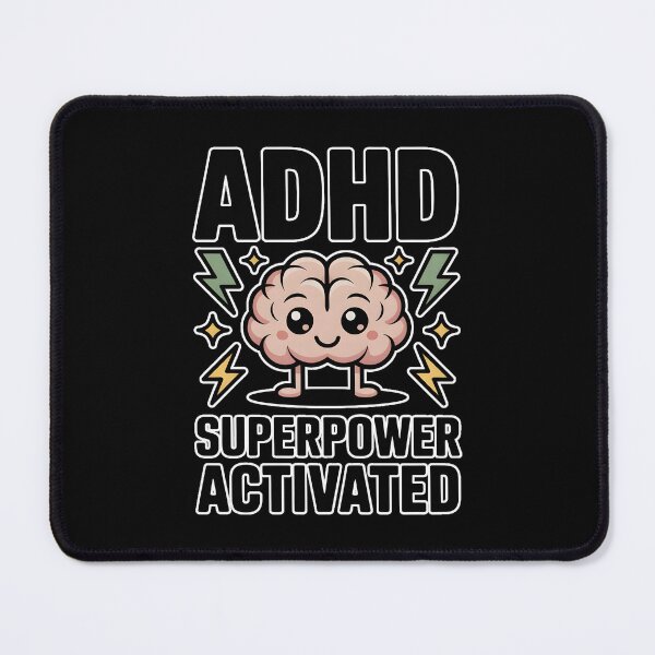 Item preview, ADHD Superpower Activated T-Shirt | Neurodivergent Pride | Cute Brain Lightning ADHD Autism Shirt designed and sold by ImaginedSpace7.
