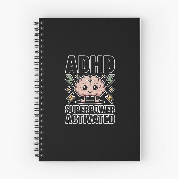 Item preview, ADHD Superpower Activated T-Shirt | Neurodivergent Pride | Cute Brain Lightning ADHD Autism Shirt designed and sold by ImaginedSpace7.