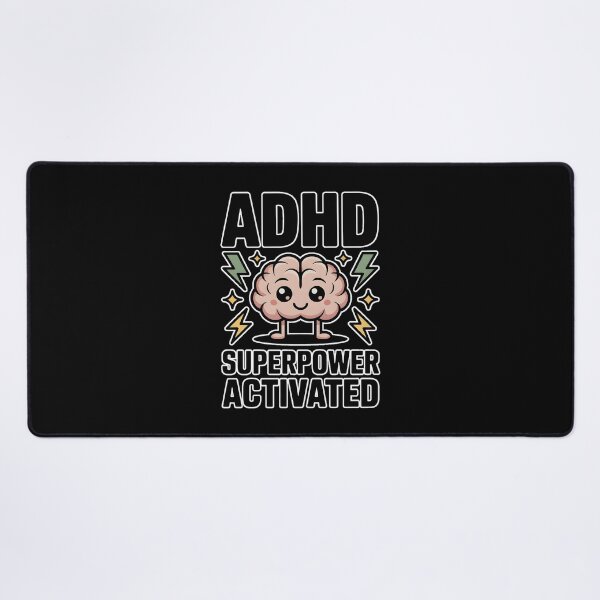 Item preview, ADHD Superpower Activated T-Shirt | Neurodivergent Pride | Cute Brain Lightning ADHD Autism Shirt designed and sold by ImaginedSpace7.