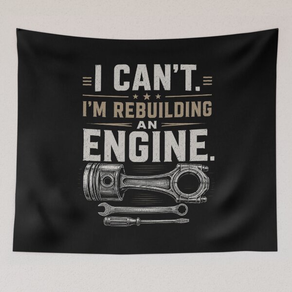 Item preview, I Can't I'm Rebuilding An Engine Shirt | Diesel Mechanics | Dad | Father | Tee designed and sold by Serigraphy.