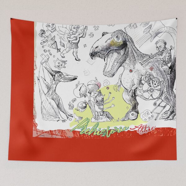 Item preview, Loneliness Of Toys Stories - Automaton Dinosaur in Prehistoric Attic (Drawing by ACCI) designed and sold by VanyssaGraphics.