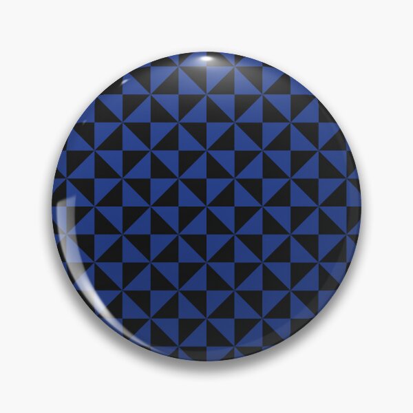Item preview, Black And Royal Blue Pinwheel Pattern designed and sold by pattern-archive.