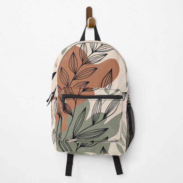 Item preview, Boho Botanical Leaves Pattern | Neutral Sage Green Abstract Design designed and sold by GalleryPeak.