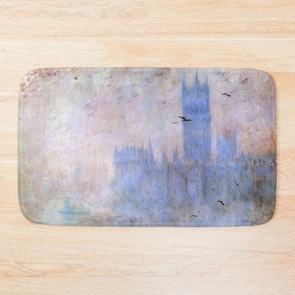 Item preview, The Houses of Parliament at Sunset: Impression of Light, Fog, and the Thames in London designed and sold by artdesignsnow.