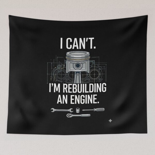 Item preview, I Can't I'm Rebuilding An Engine Shirt | Diesel Mechanics | Dad | Father | Tee Shirt designed and sold by Serigraphy.