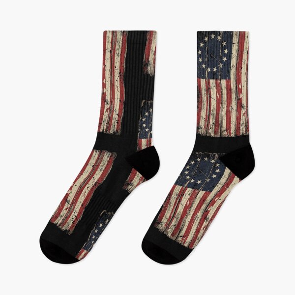 Item preview, Betsy Ross Flag Vintage Distressed American Wood Panel designed and sold by longngusuc.