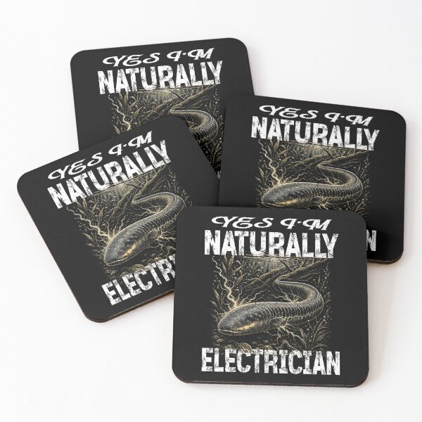 Item preview, Yes I Am Naturally Electrician Graphic | Funny Electric Eel Design designed and sold by Jt41.