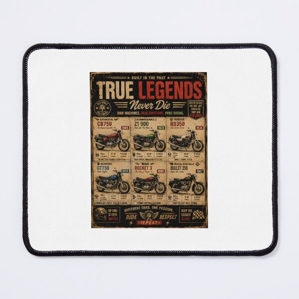 Item preview, True Legends Never Die — Raw Machines. Real Emotions. Poster designed and sold by MidnightPistons.
