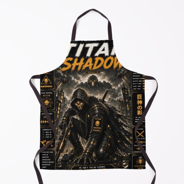 Item preview, Titan Shadow - Cyberpunk Colossus Mecha Samurai Knight Art designed and sold by RiteshCenter .