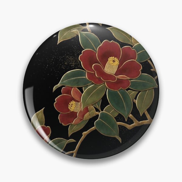 Artikelvorschau, Ewige Winterblüte: Japanische Tsubaki-Kamelienkunst im Lackstil entworfen und verkauft von FreiherrPK.
