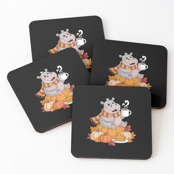 Item preview, Hippo Coffee Autumn Thanksgiving designed and sold by SapfireStuArt.