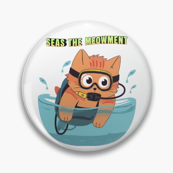 Item preview, Cute Scuba Diving Cat – Summer Beach Kawaii Cat Design designed and sold by AMBAYK.