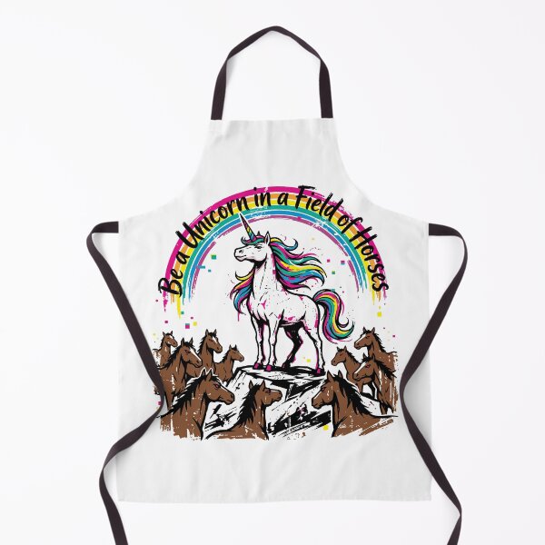 Item preview, Be a Unicorn in a Field of Horses Rainbow Unicorn designed and sold by XYZ LAB by Jesuperman.